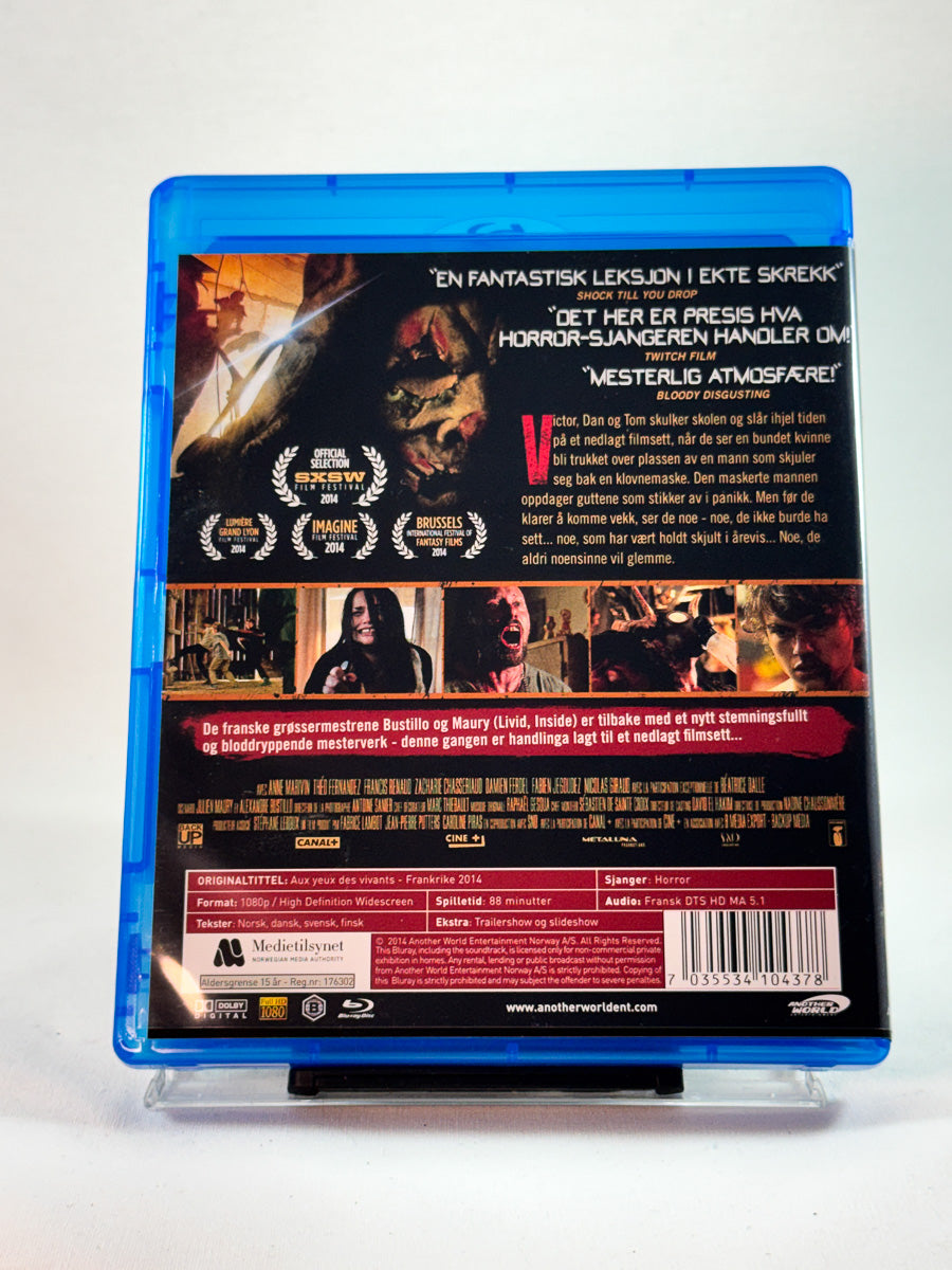 Bakside av cover til Among the Living, brukt Blu-ray hos Brukbar Film