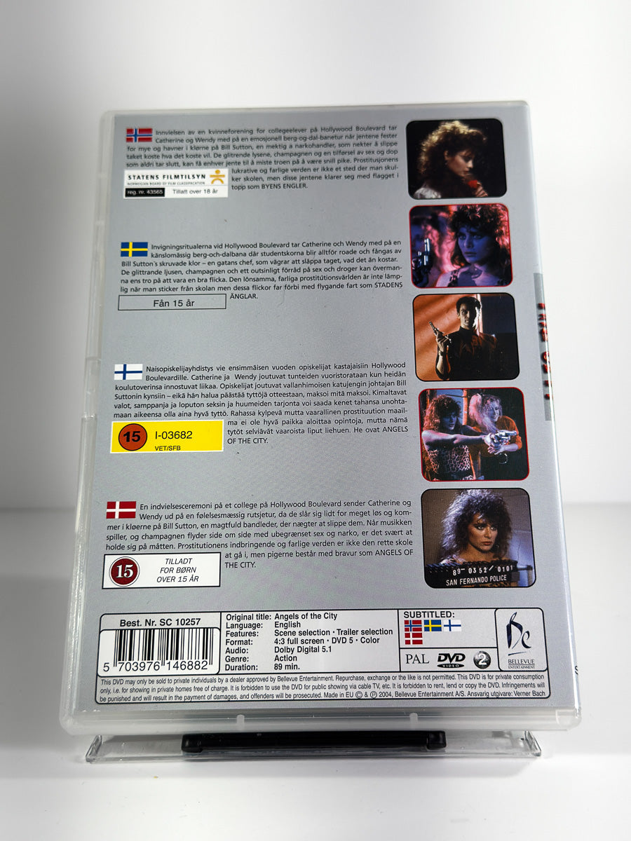 Bakside av cover til Angels of the City på DVD