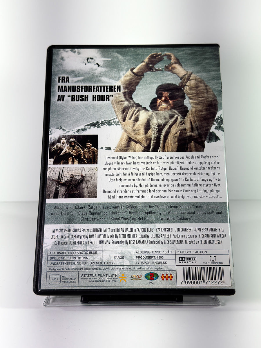 Bakside av cover til Arctic Blue på DVD