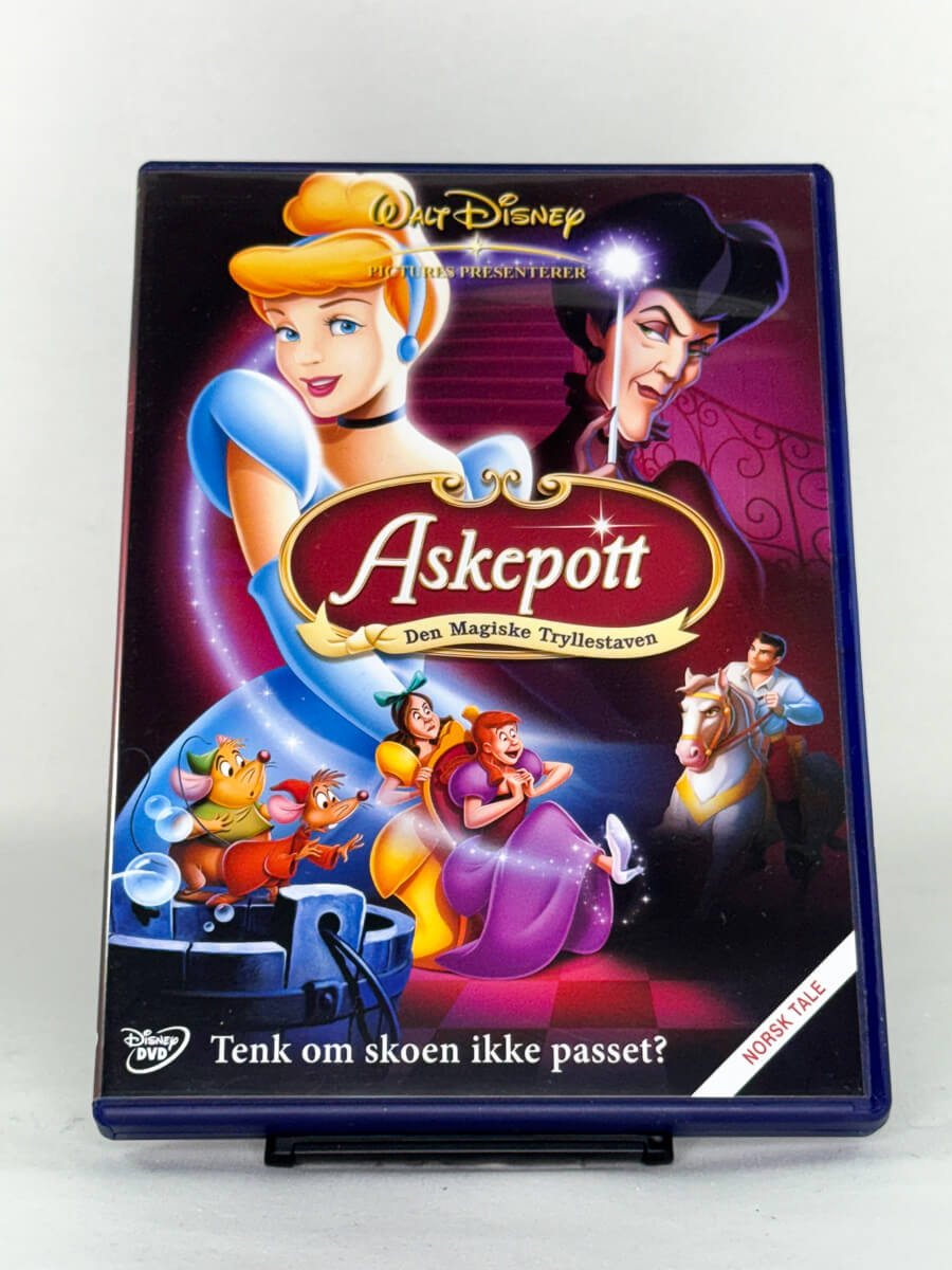 DVD-forside til filmen Askepott - Den magiske tryllestaven
Originalt cover brukt for produktbilde i nettbutikken Brukbar Film