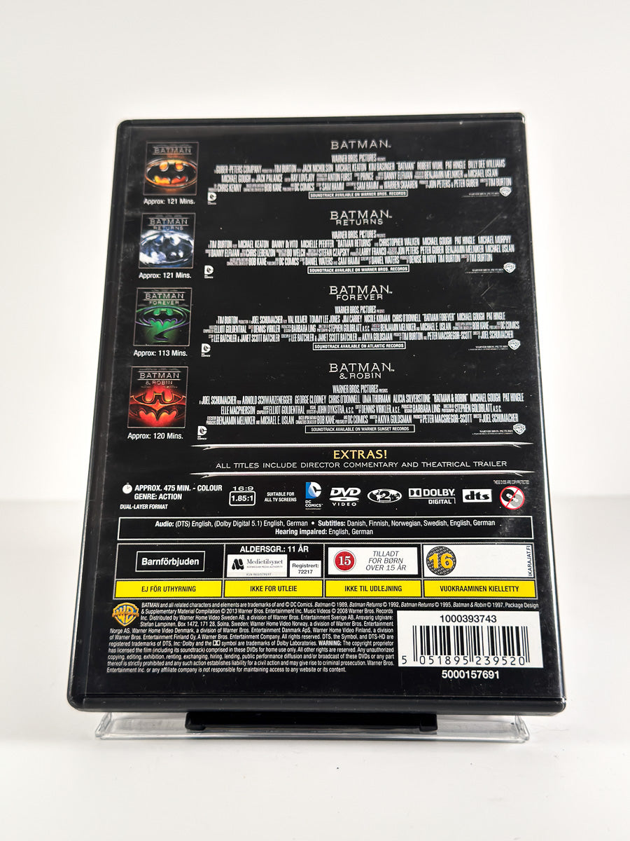 Bakside av cover til Batman Collection på DVD