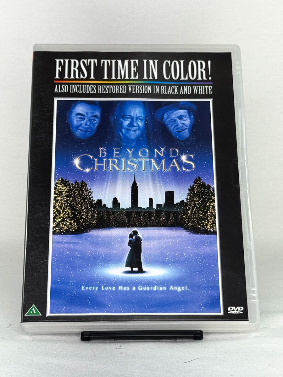 Forside av juleklassikeren Beyond Christmas – tidløs fortelling om håp, tro og kjærlighet, i ny fargeversjon, hos Brukbar Film.