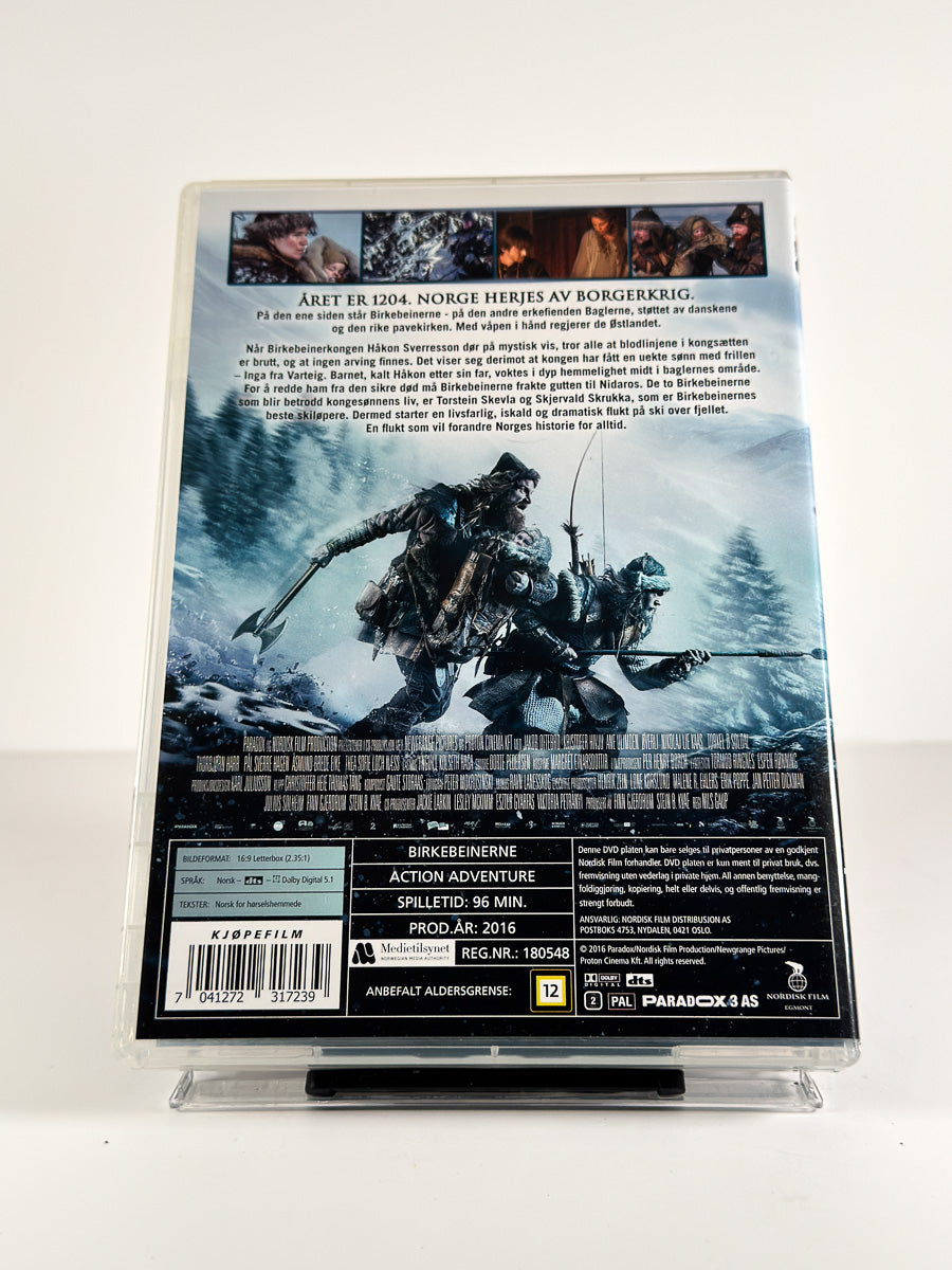 Bakside av cover til Birkebeinerne på DVD