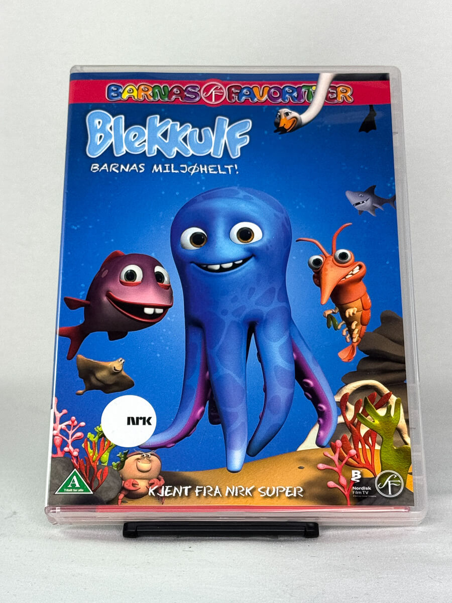 DVD-forside til filmen Blekkulf – Barnas Miljøhelt!
Originalt cover brukt for produktbilde i nettbutikken Brukbar Film