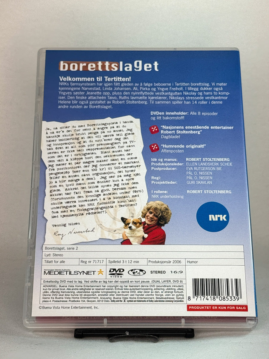 Bakside av DVD-cover til Borettslaget – Sesong 2, bruktfilm hos nettbutikken Brukbar Film