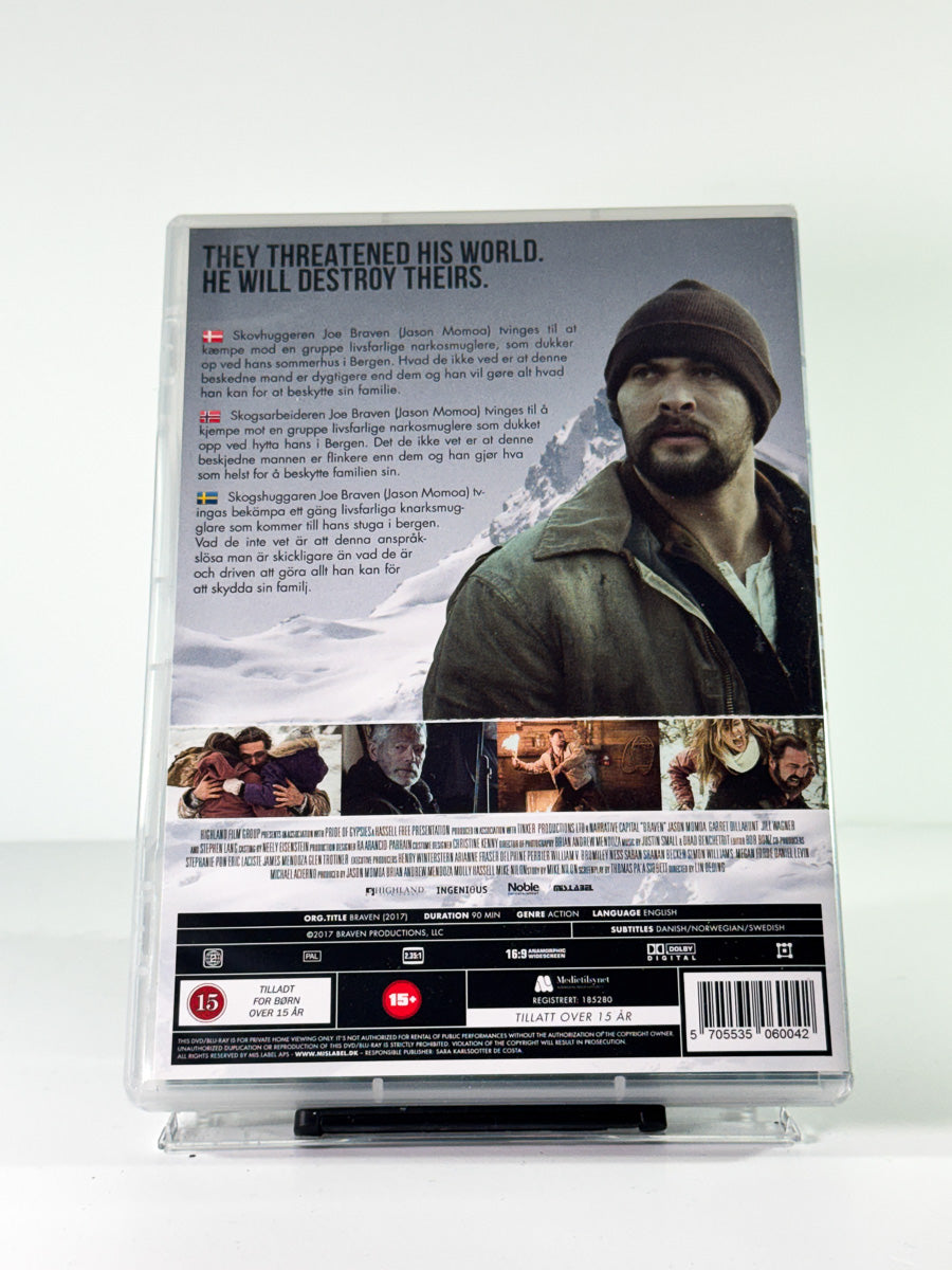Bakside av cover til braven, brukt original DVD hos Brukbar Film
