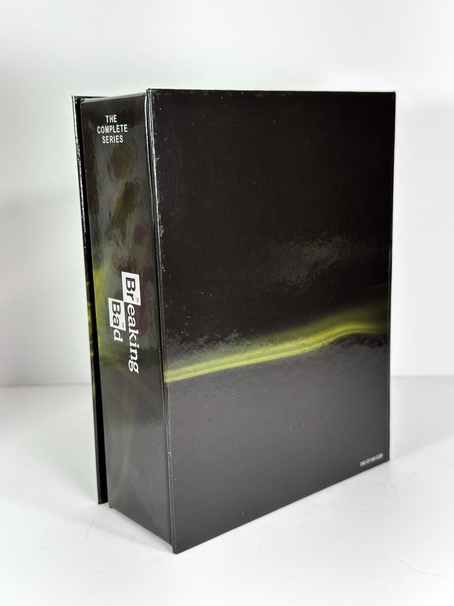 Bakside av cover til Breaking Bad – The Complete Series samleboks, bruktfilm på DVD hos Brukbar Film