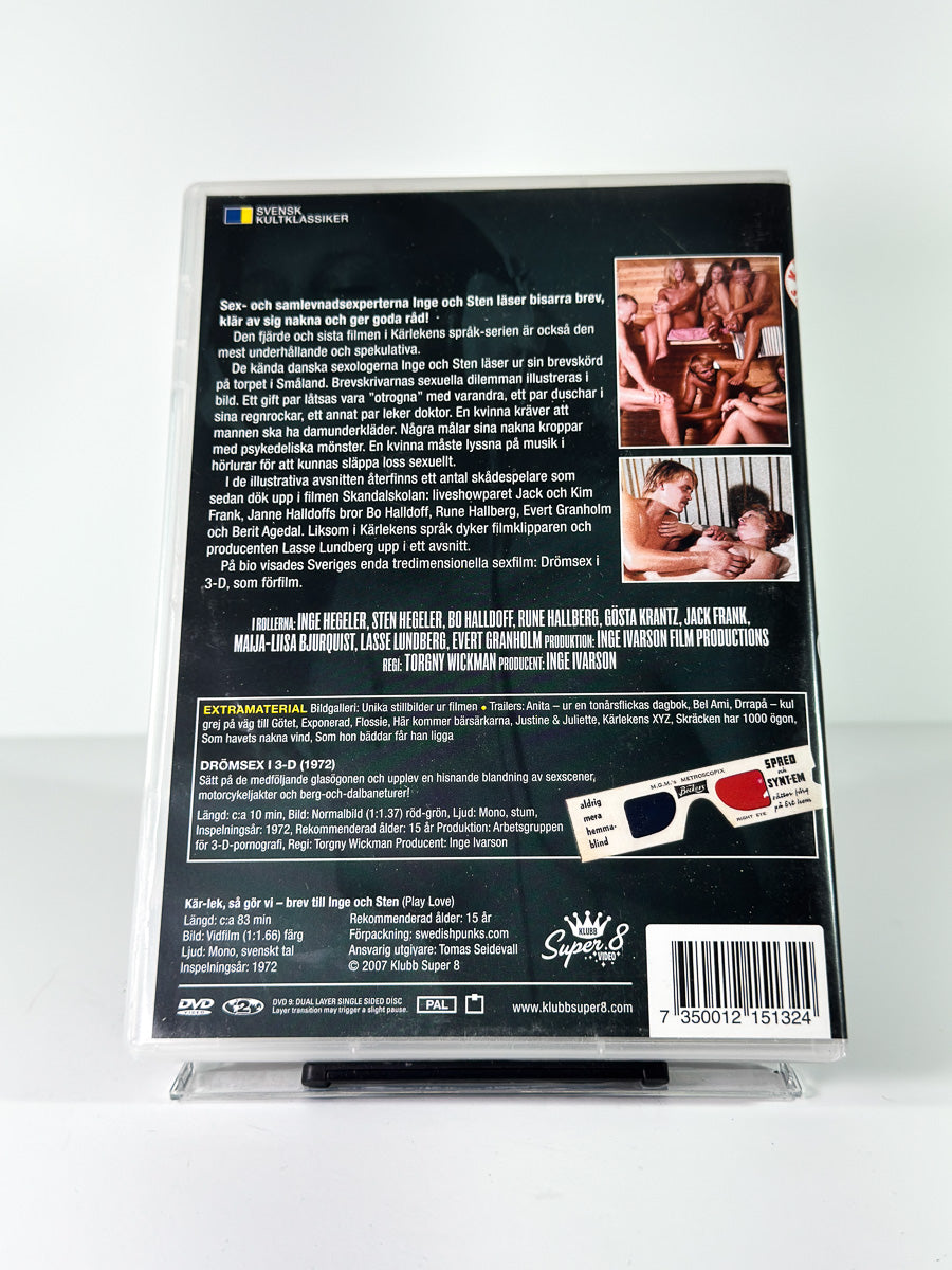 Bakside av cover til Brev till Inge & Sten på DVD