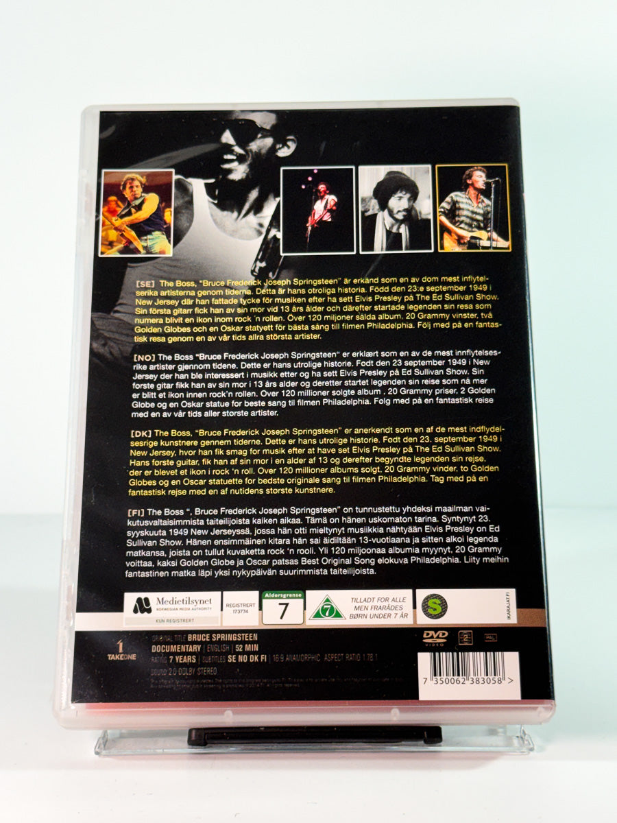 Bakside av cover til Bruce Springsteen: Glory Days, brukt original DVD hos Brukbar Film