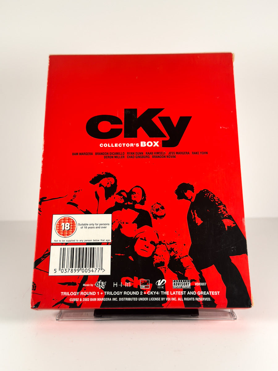 Bakside av cover til cKy Collector’s Box på DVD