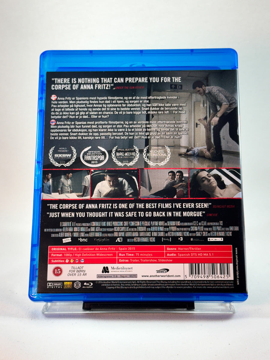 Bakside av cover til Corpse of Anna Fritz, brukt Blu-ray hos Brukbar Film