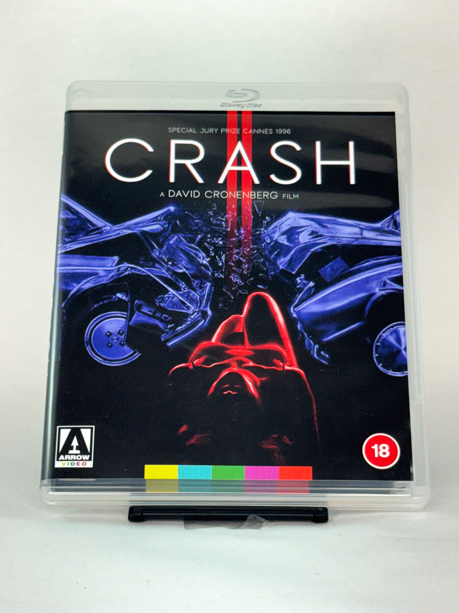Brukt Blu-ray-film Crash (1996) – forside av filmcover, kjøp originale brukte Blu-ray-filmer innen kultfilm og erotisk drama hos Brukbar Film