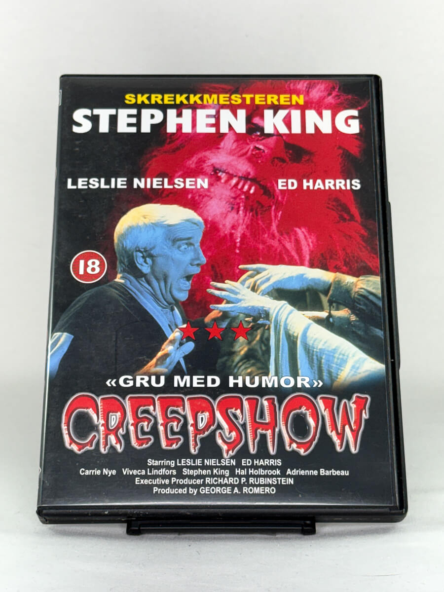 Brukt DVD-film Creepshow – forside av filmcover, antologiskrekk av Romero og King fra Brukbar Film