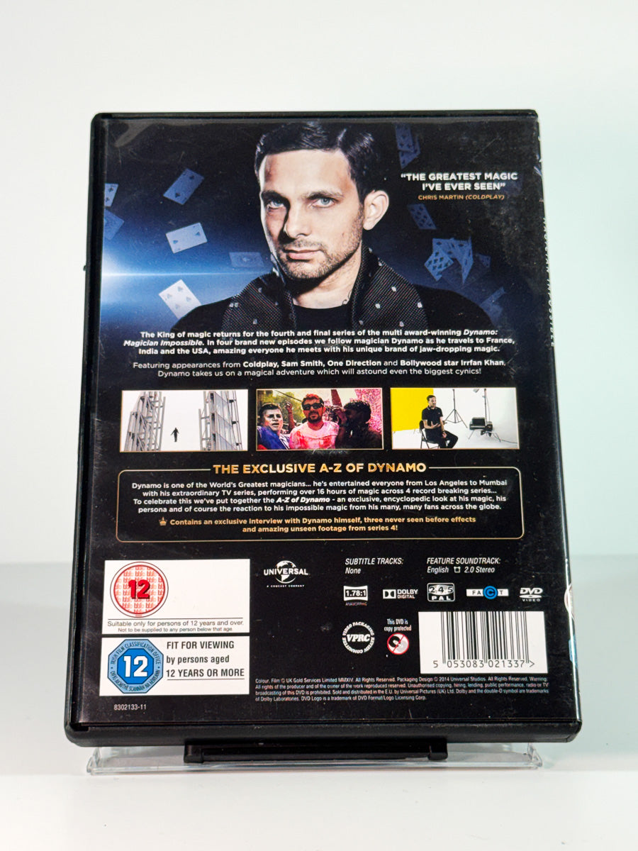 Bakside av cover til Dynamo – Magician Impossible: The Complete Final Series, bruktfilm hos nettbutikken Brukbar Film