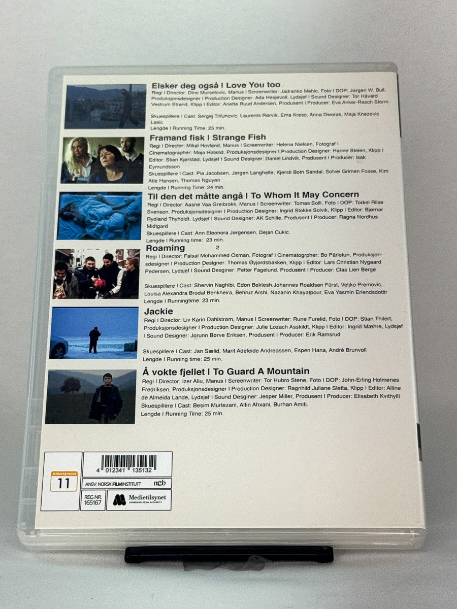 DVD-cover-bakside til filmen Eksamensfilmer 2012 – Kull 7 – Brukt DVD fra nettbutikken Brukbar Film