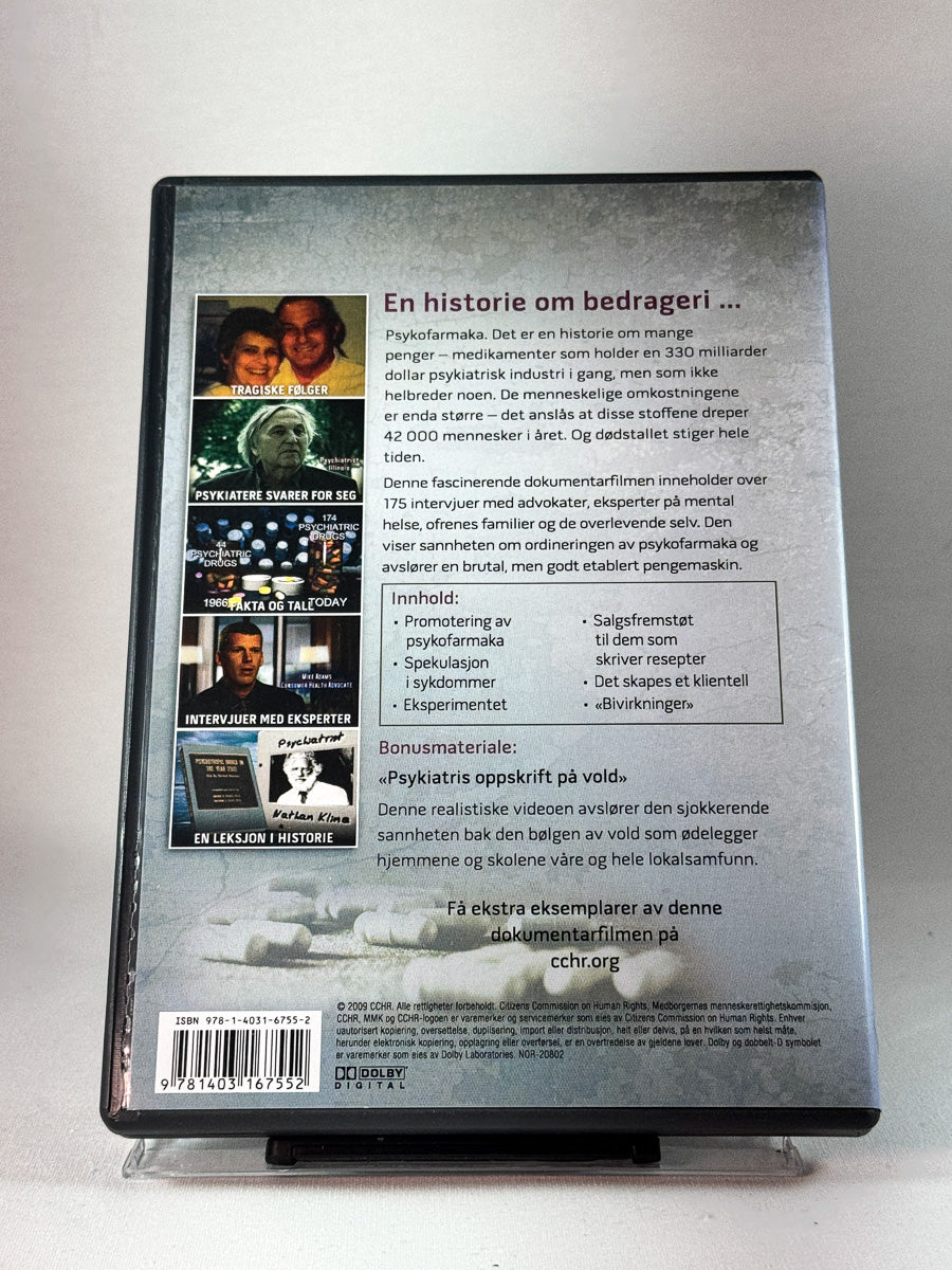 Bakside av cover til Et dødelig levebrød, brukt original DVD hos Brukbar Film