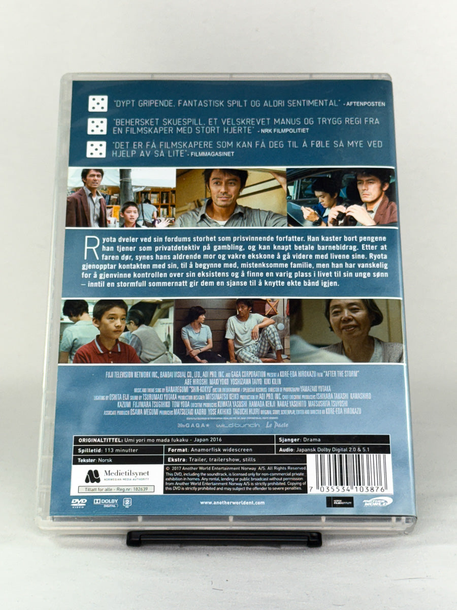 DVD-cover-bakside til filmen Etter stormen – Brukt DVD fra nettbutikken Brukbar Film