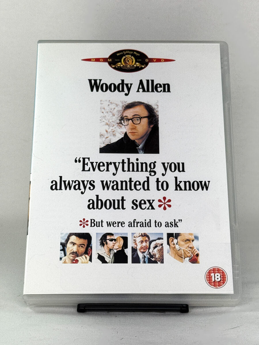 Brukt DVD Everything You Always Wanted to Know About Sex – forside av Woody Allen-film, original DVD hos Brukbar Film