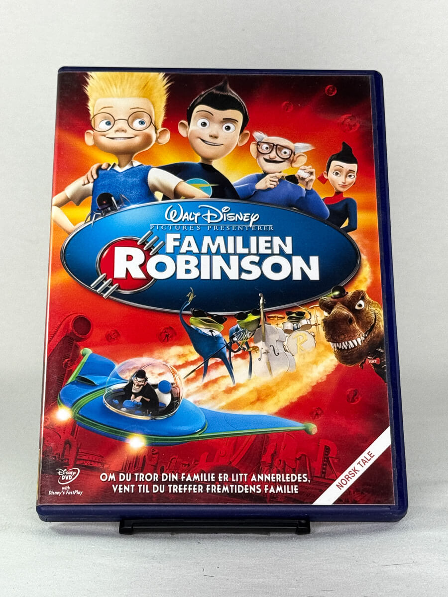DVD-forside til filmen Familien Robinson
Originalt cover brukt for produktbilde i nettbutikken Brukbar Film