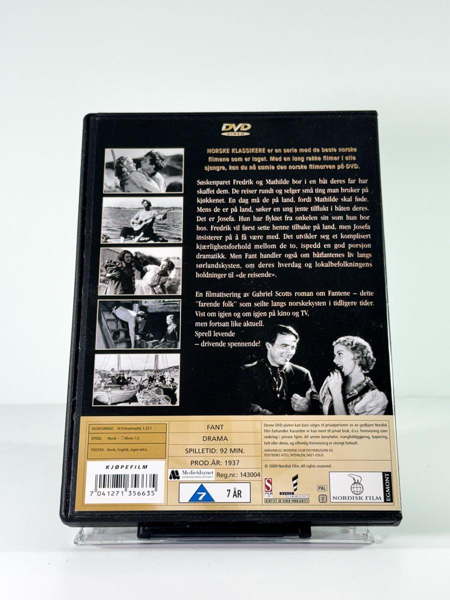 Bakside av cover til Fant, brukt original DVD hos Brukbar Film