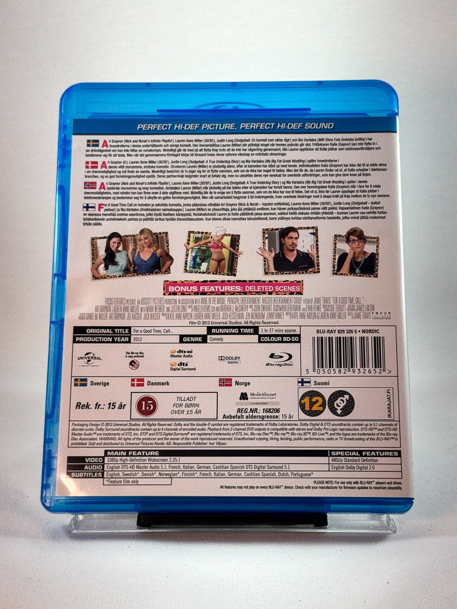 Bakside av cover til For a Good Time, Call…, brukt Blu-ray hos Brukbar Film