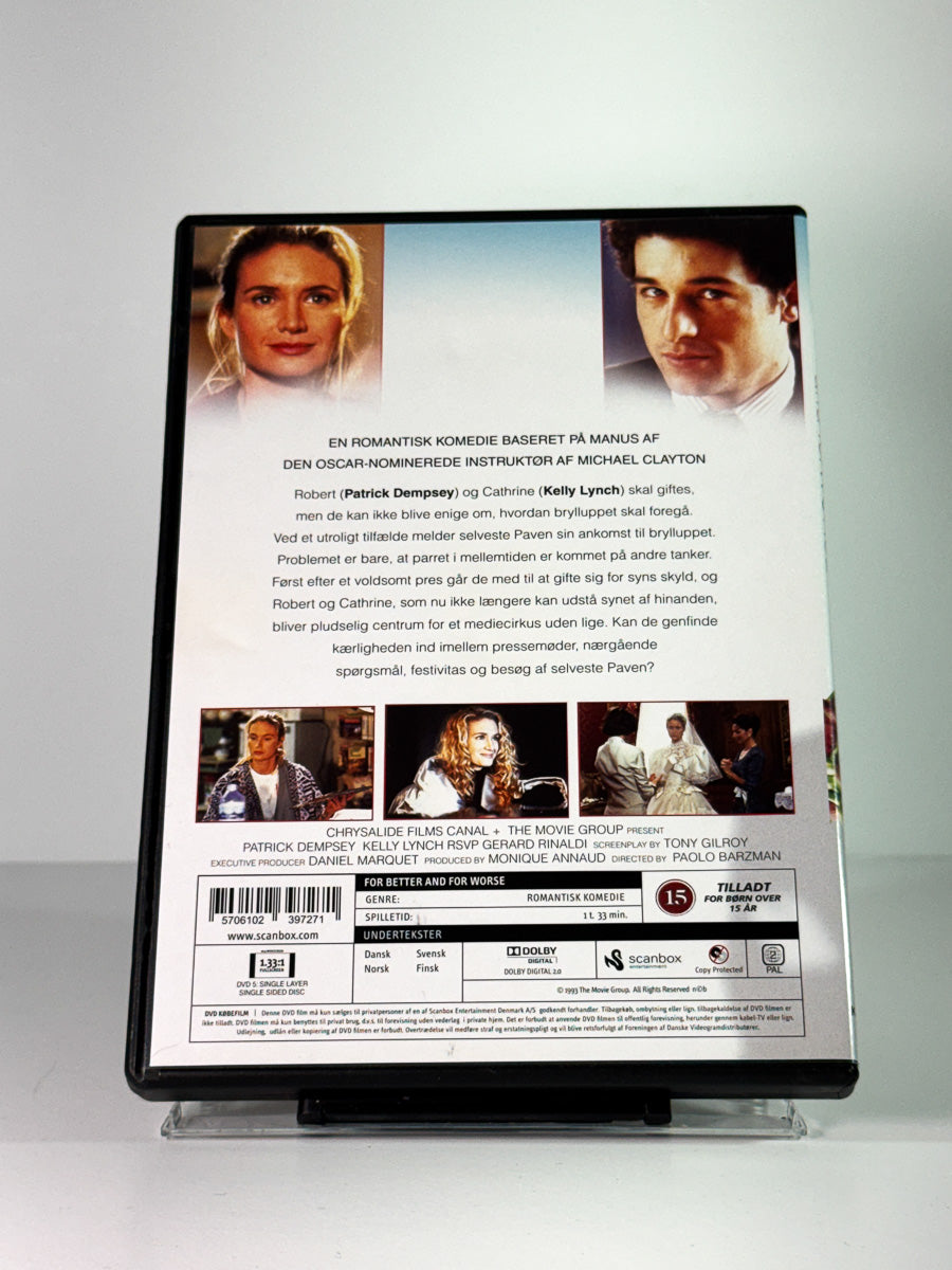 Bakside av cover til For Better and for Worse, brukt original DVD hos Brukbar Film