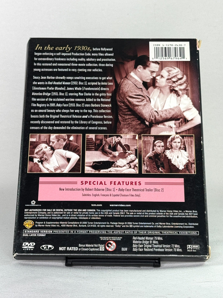 DVD-cover-bakside til serien Forbidden Hollywood Collection Volume One – Brukt DVD fra nettbutikken Brukbar Film