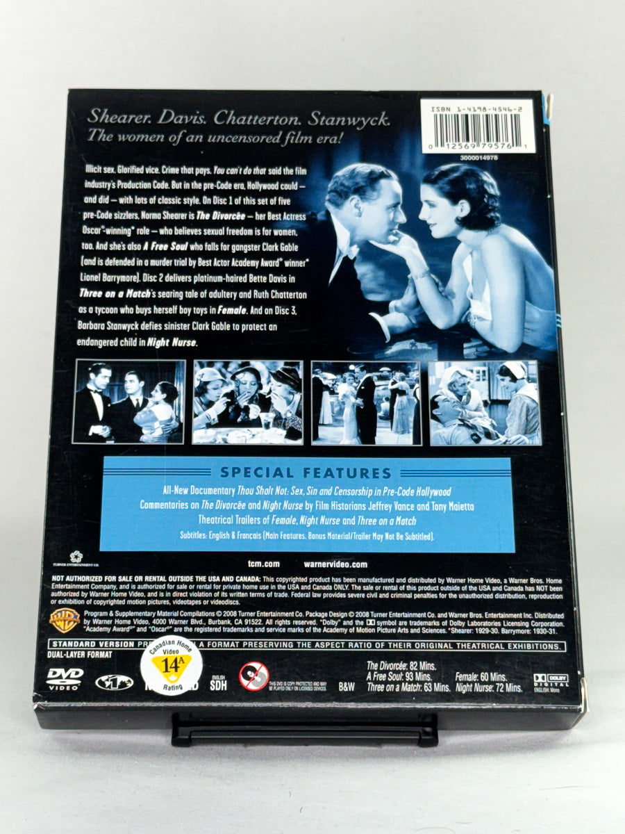 DVD-cover-bakside til serien Forbidden Hollywood Collection Volume Two – Brukt DVD fra nettbutikken Brukbar Film