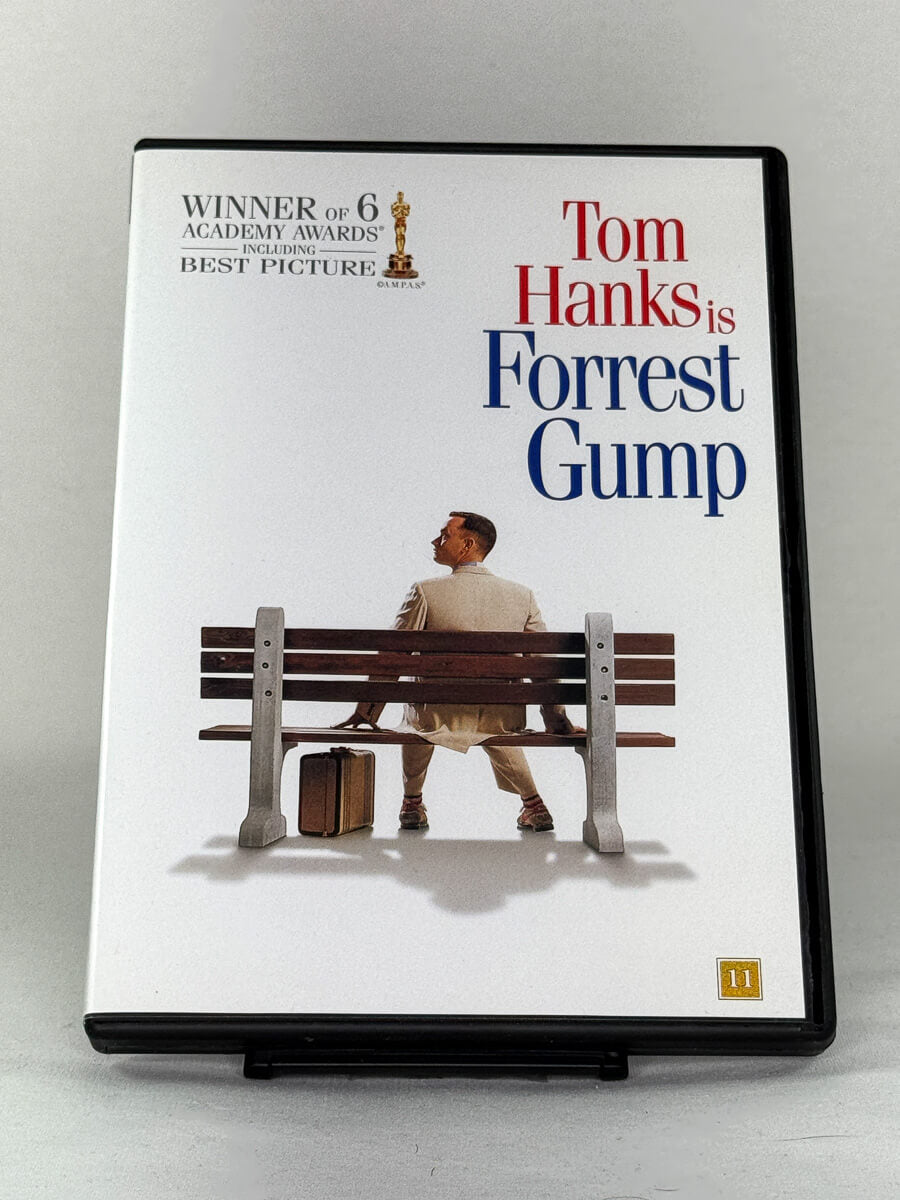 DVD-cover-forside til filmen Forrest Gump – Brukt DVD fra nettbutikken Brukbar Film