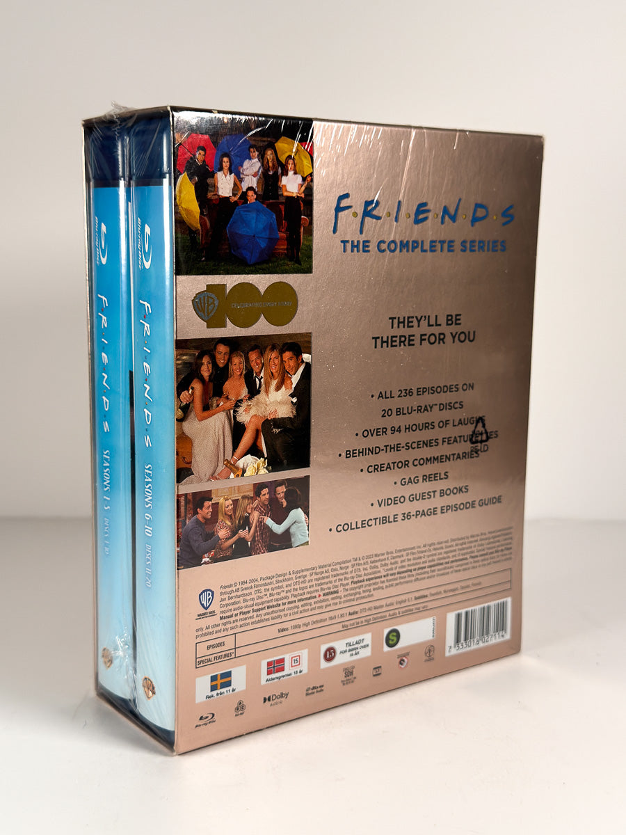 Bakside av cover til Friends – The Complete Series på Blu-ray