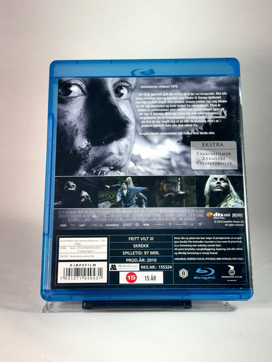 Bakside av cover til Fritt Vilt III, bruktfilm hos nettbutikken Brukbar Film