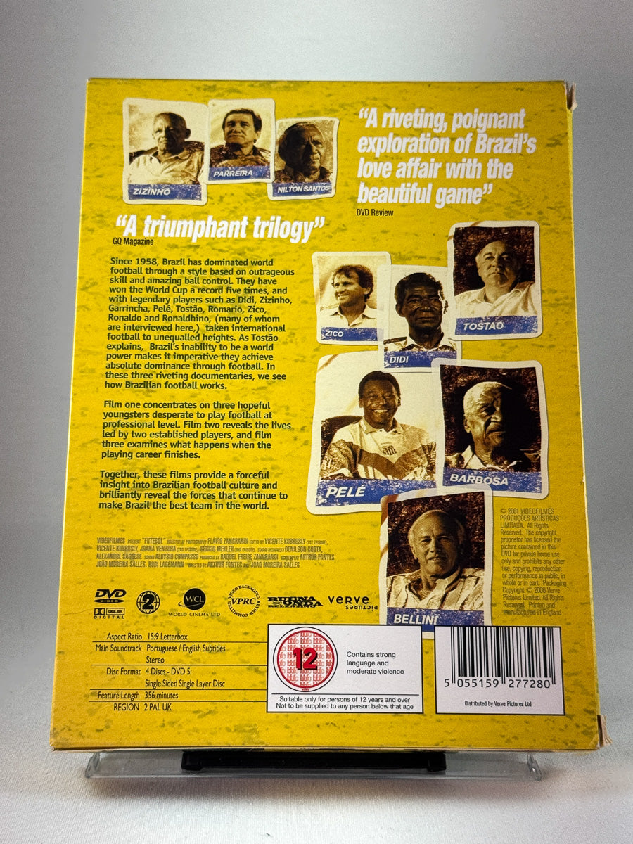 Bakside av cover til Futebol, brukt original DVD hos Brukbar Film