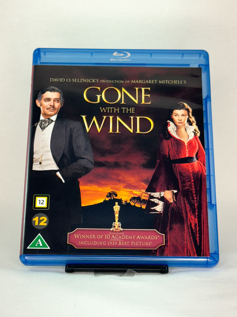 Forside av Gone with the Wind Blu-ray-cover – brukt filmepos og tidløs klassiker, hos Brukbar Film