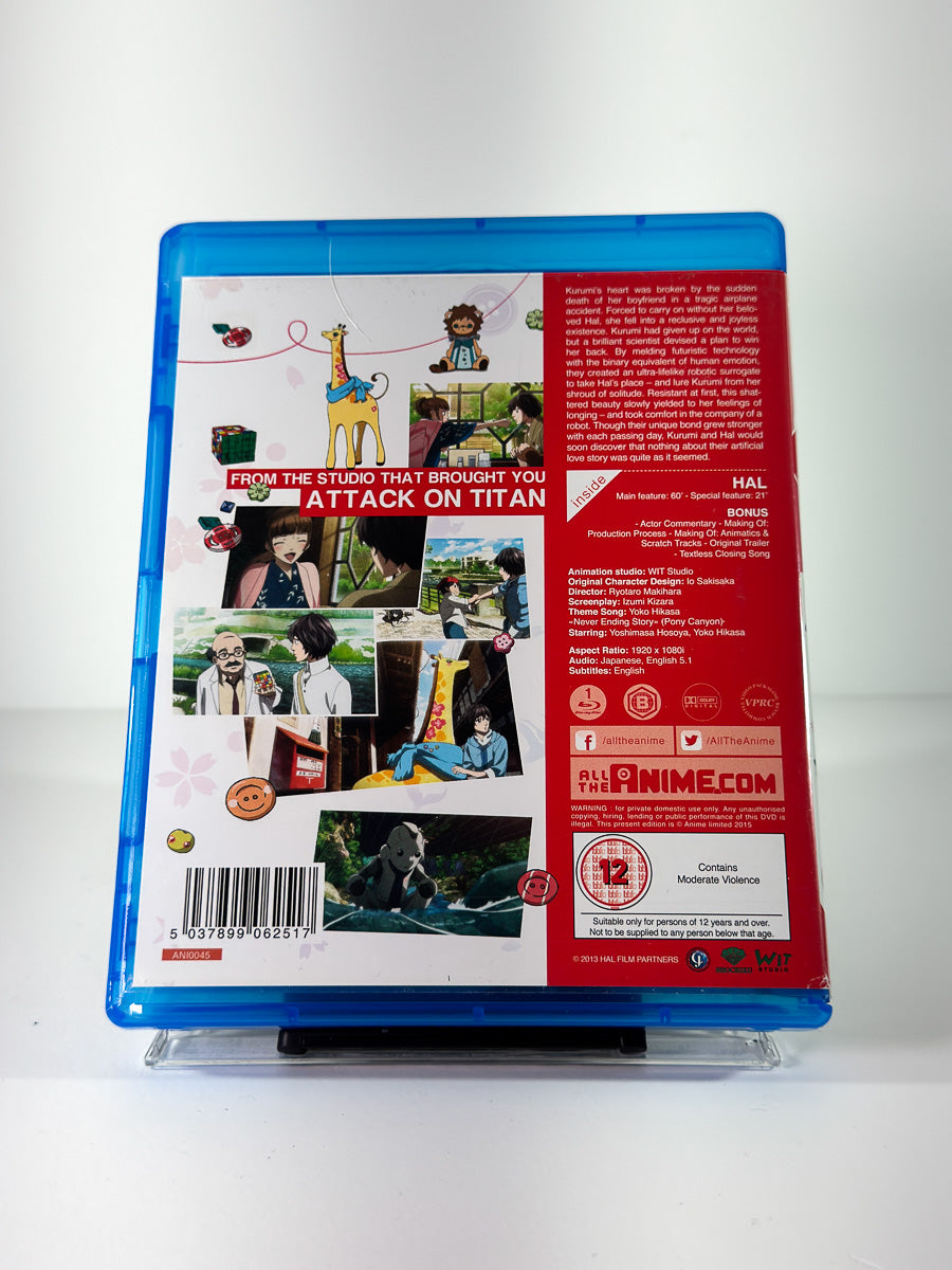 Bakside av cover til Hal på Blu-ray