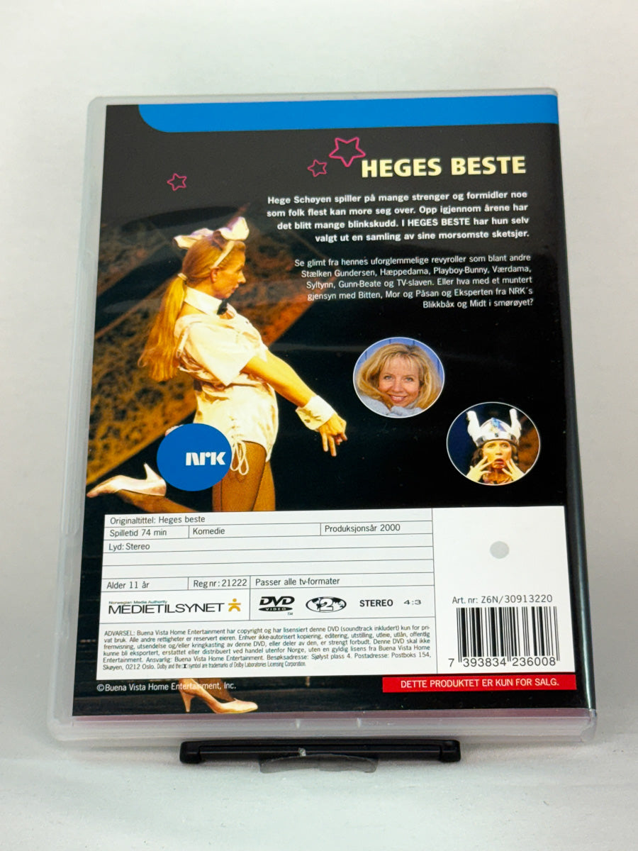DVD-cover-bakside til filmen Heges beste – Brukt DVD fra nettbutikken Brukbar Film