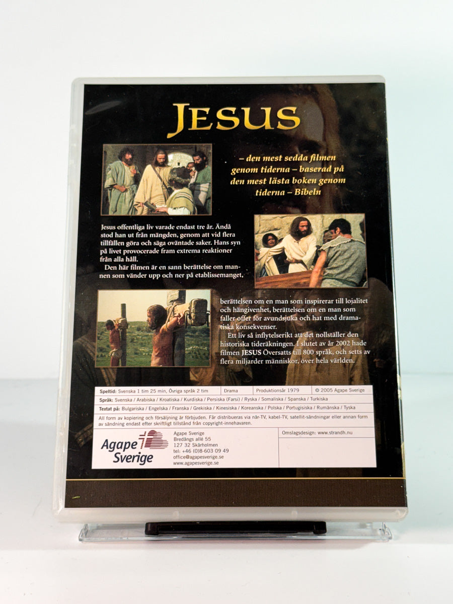 Bakside av cover til jesus, brukt DVD hos Brukbar Film