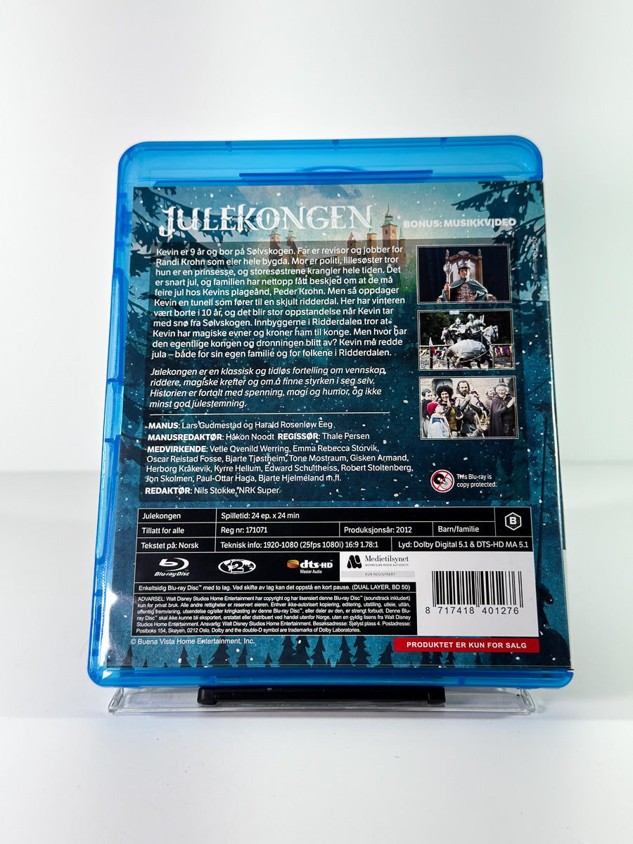 Bakside av cover til Julekongen på Blu-ray