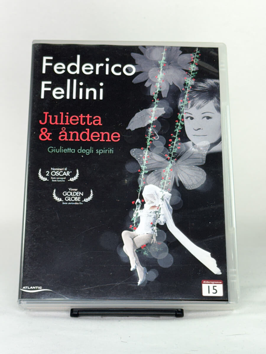 Brukt DVD Julietta & åndene – forside av Federico Fellini-film, original arthaus-DVD hos Brukbar Film
