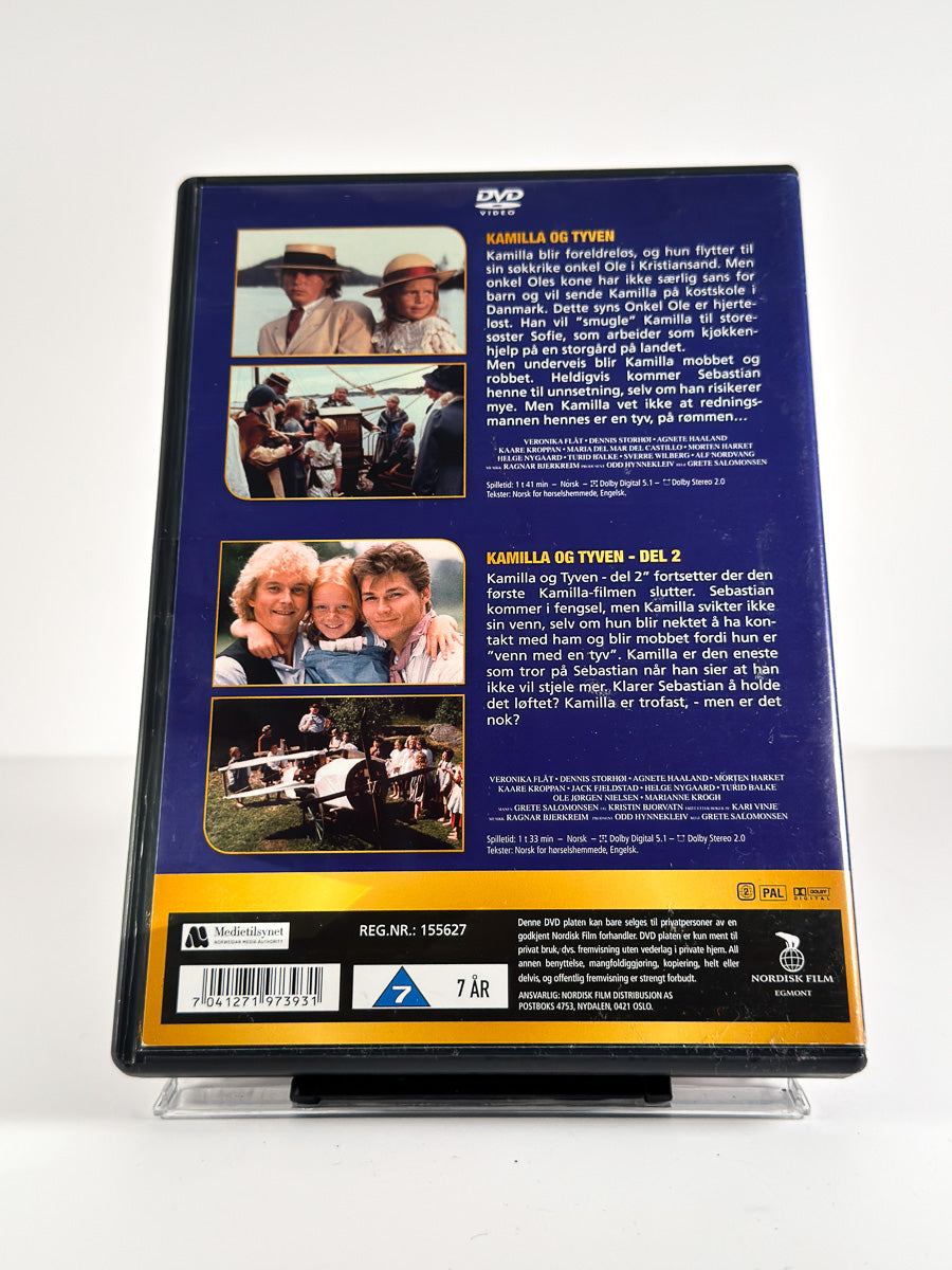 Bakside av cover til Kamilla og tyven / Kamilla og tyven – Del 2 på DVD