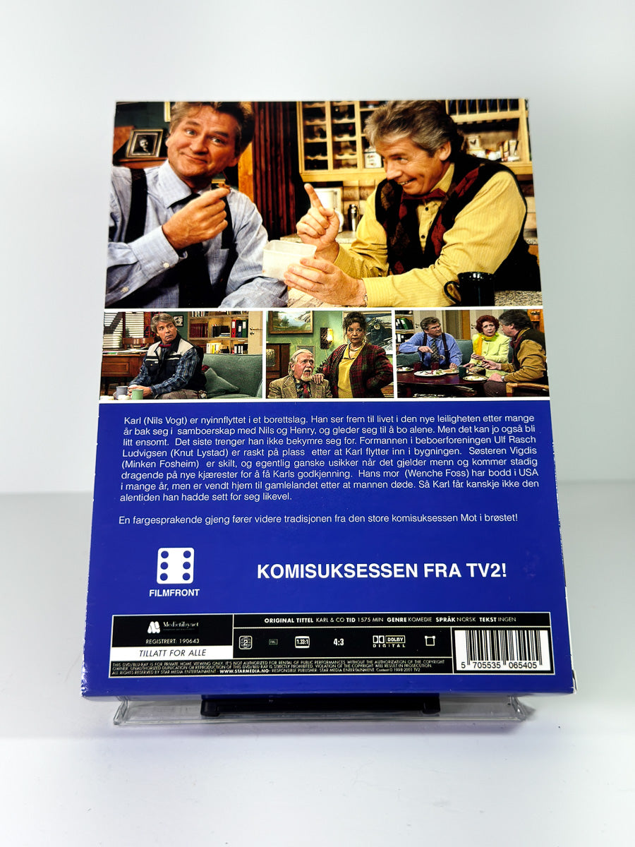 Bakside av cover til Karl & Co på DVD