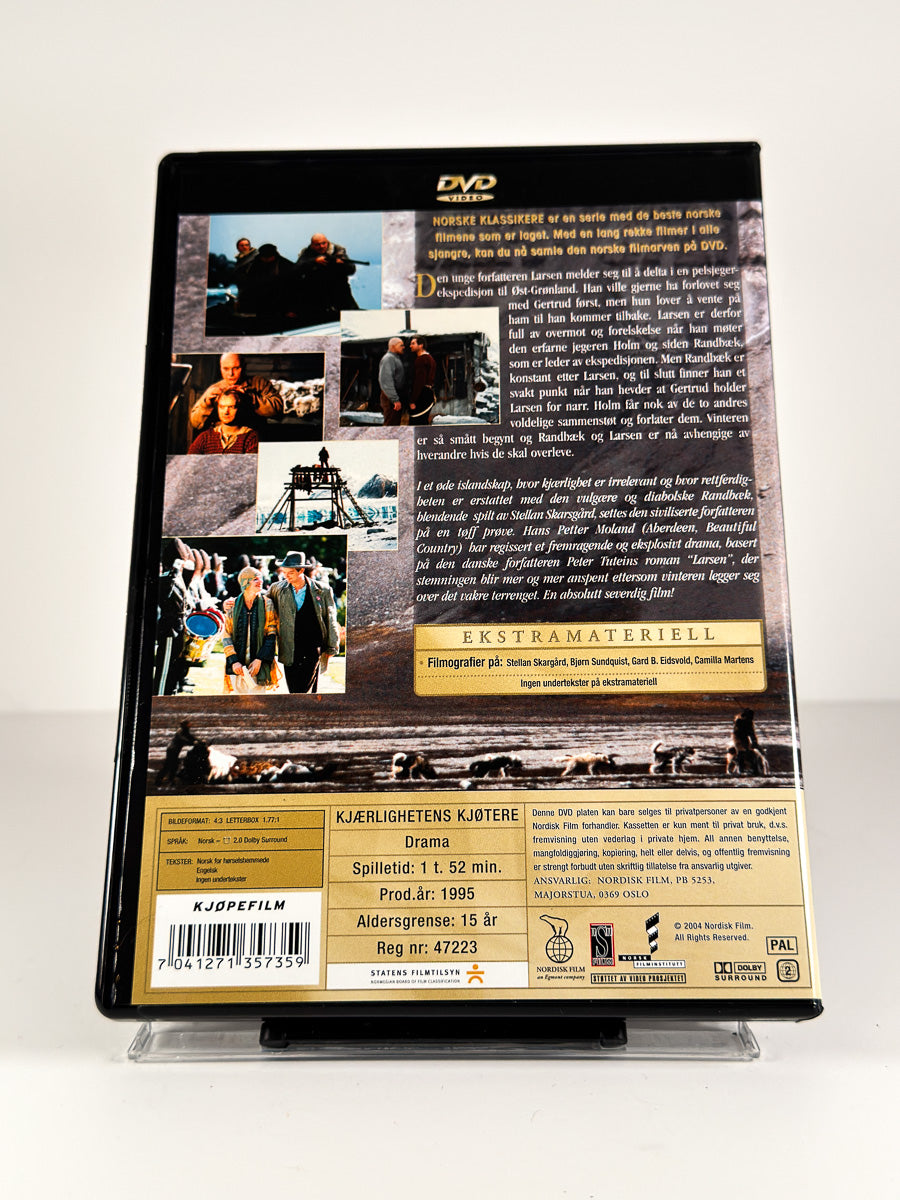 Bakside av cover til Kjærlighetens kjøtere på DVD