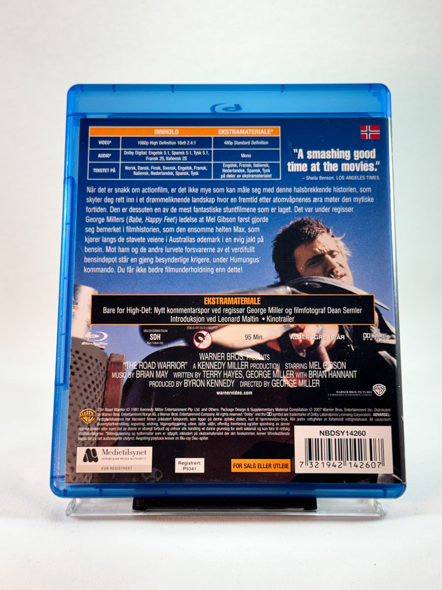 Bakside av cover til Landeveiens Krigere, bruktfilm på Blu-ray hos Brukbar Film