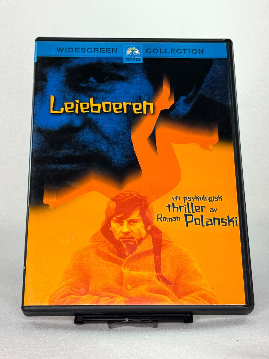Forside av DVD-cover til Leieboeren – psykologisk thriller av Roman Polanski, brukt DVD hos Brukbar Film.