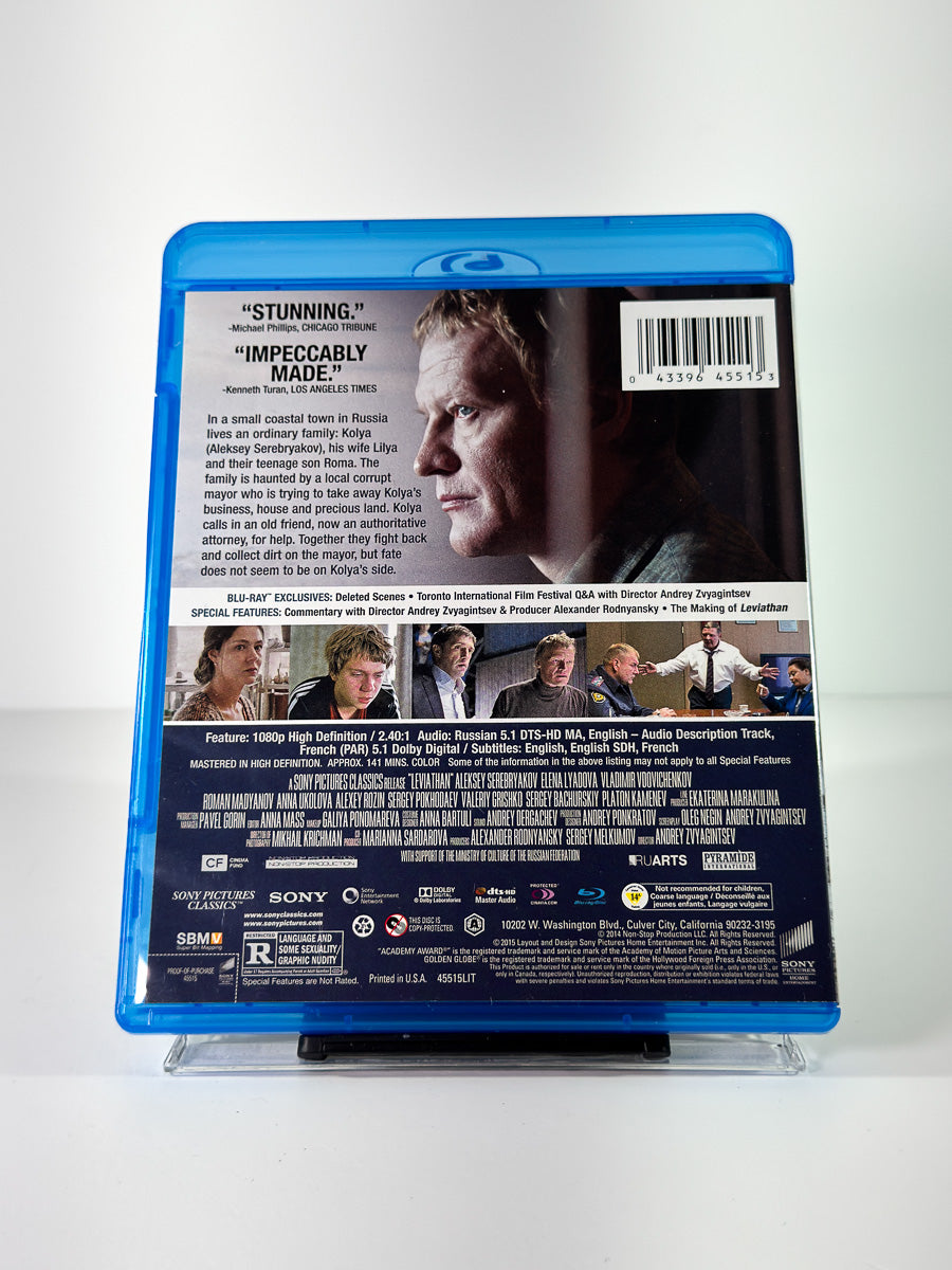 Bakside av cover til Leviathan på Blu-ray