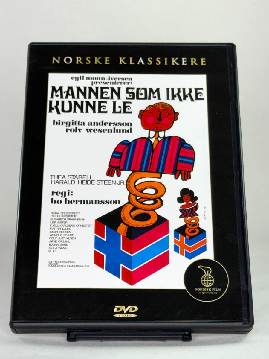 DVD-forside til filmen Mannen som ikke kunne le
Originalt cover brukt for produktbilde i nettbutikken Brukbar Film