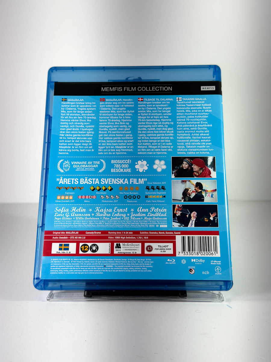 Bakside av cover til Masjävlar på Blu-ray
