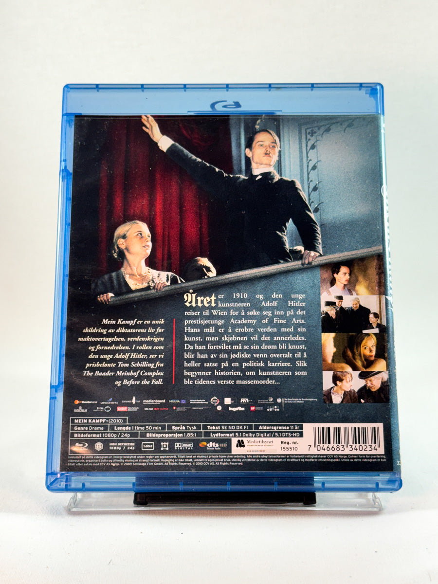 Bakside av Blu-ray-cover til Mein Kampf: The Story of Adolf Hitler, brukt Blu-ray hos Brukbar Film
