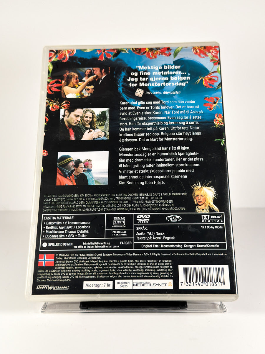 Bakside av cover til Monstertorsdag på DVD