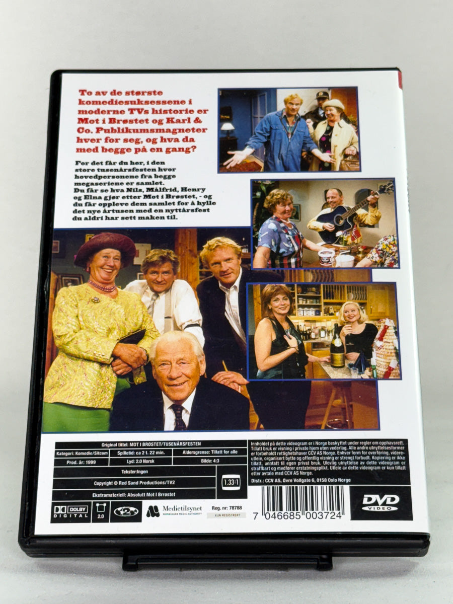 DVD-bakside til filmen Mot i brøstet: Tusenårsfesten
Baksiden viser info, spesifikasjoner og eventuell ekstratekst – produktbilde fra nettbutikken Brukbar Film