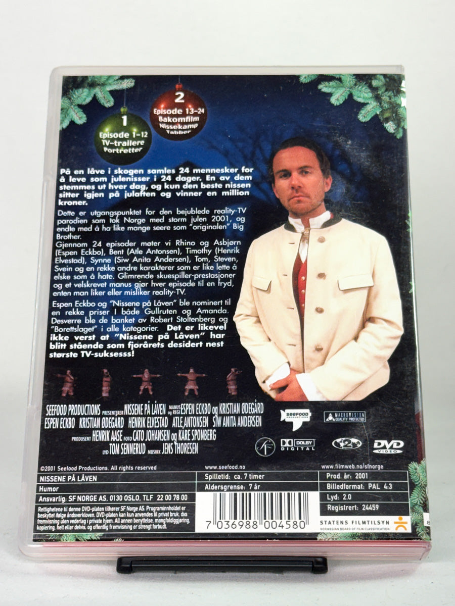 DVD-bakside til serien Nissene på låven
Baksiden viser info, spesifikasjoner og eventuell ekstratekst – produktbilde fra nettbutikken Brukbar Film